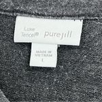 J.Jill Pure Jill large luxe tencel womens grey long sleeve casual lounge Photo 4