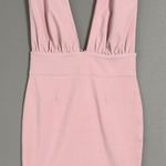 Miss Circle sz M pink plunge fitted mini party‎ dress Size M Photo 0