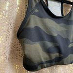 PINK - Victoria's Secret PINK Victoria’s Secret ultimate sports bra, camo black and green print, size S Photo 1