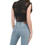 Free People NWT black Rose Garden Lace Top. Size XS. Photo 2