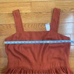 Ann Taylor Square Neck Midi Tiered Linen Blend Dress Sleeveless Summer Sz 12 Photo 7