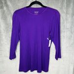 Croft & Barrow Tops Petite Small Bundle Of 3 T-Shirts Long Sleeve 3/4 Photo 8