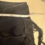 American Bazi  Black Distressed Fringe Jeans Photo 6