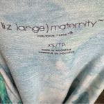 Liz Lange maternity blue and green abstract print midi dress size XS Photo 3