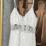 EXPRESS Rare Ivory Crocheted Lace Midi Dress Photo 0