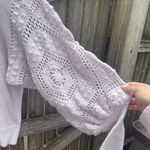 FATE HANDKNIT PUFF SWEATER Purple Photo 3