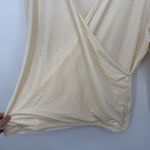 J.Crew  Mercantile Pale Yellow Velvet Long Sleeve Top Size XXL Photo 5
