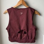 Gymshark  Sweat Seamless Midi Tank Baked Maroon Photo 2