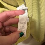 Aerie  Groove on ribbed velour jacket lemon lime size large Photo 5