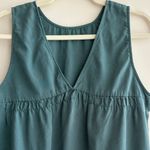 Loft  Dusty Teal Smocked Back Tank Top, Size Medium Photo 14
