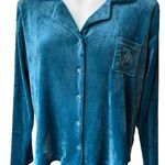 Juicy Couture Velour Button Down Sleep Shirt Photo 4