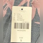 Anthropologie  The Somerset Jumpsuit Satin Black Red Floral Print V Neck Small Photo 9