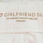  Slimming Cropped White Jeans Size 6P Chico's Girlfriend Slim Leg Crop Photo 5