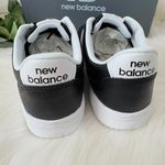 New Balance BB80 Low-Top Leather Sneakers, Black/White, Size 9.5/EU 41 Photo 3