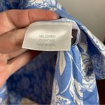 LAKE Hammock Shirt Dress Floral Balloon Sleeve Cottagecore Mini Baltic Bouquet Blue Size M Photo 5