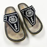 Alegria Sandals Womens 38/US 8-8.5 Vanessa Mandala Black Leather Comfort Shoes Photo 2