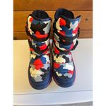 COGA Womens size 36 (US 6) Quilted Camo / Faux Fur Lined Winter Boots Blue Photo 5