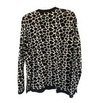 Misook  cardigan sweater black & white zip front sz Medium Photo 1