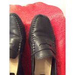 Duck head  Black Leather womens slip on loafers Size 7.5 Brazil Photo 4