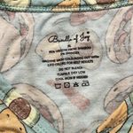 Bundle of Joy Taco Themed Women's Bamboo Pajama Top XL Blue Photo 2