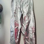 NEW Free People Fp Movement Mesmerize Me Pant Silver Metallic Sz Lg Photo 4