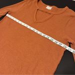 T.LA Nadia cut out waffle knit long sleeve thermal, terracota, oversized XS Photo 2