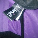 Frederick's of Hollywood  34 Corset Bustier Hook Front Lace Up Back Purple Black Photo 7