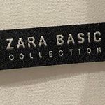 ZARA Antique White Sleeveless Pleated Relaxed Blouse Photo 1