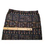 Peruvian Connection  Midi Pencil Skirt Women Size XS Multicolor Pima Cotton Aztec Photo 2