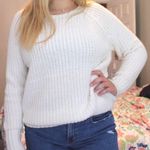 American Eagle Outfitters white knit sweater Size L Photo 0