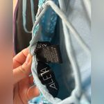 Elegant Blue Floral Women's prom dress Size 2 Photo 3