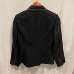 Dana Buchman Vintage 90’s luxury mohair wool boucle tuxedo collar metallic thread blazer Photo 7