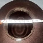 Brown Wide Brim Hat with Studded Band Women Unbranded Photo 2