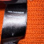 Chico's Chico’s Black Label 100% Cashmere Sweater Rust Orange Boxy Cropped size 1 medium Photo 7