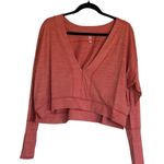 Free People NWOT  movement orange long Sleeve Top with thumbholes Oversize Photo 3