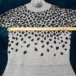Lascana For Venus Leopard Print Midi Sweater Dress Turtleneck Long Sleeve L Gray Size L Photo 9