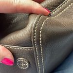 Lands' End Lands’ End brown pebbled leather satchel. Photo 8