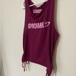 Gymshark Maroon Ribbon Cropped Tank Top Size Small Photo 1