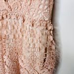 Tobi  Pink Lace Deep V Dress Sz Small Wedding Guest Shower Photo 7