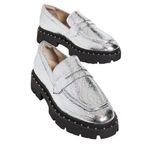 Schutz  X Free People Apron Penny Strap Platform‎ Christie Loafers Shoes Sz 8.5 Photo 1