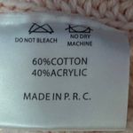 Brandy Melville  Pink Waffle Knit Drop Shoulder Oversized Pullover Sweater Top M Photo 3