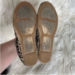 Tory Burch Black and White Mckenzie Dotted Pony Espadrille Slip On Flats 7.5 Photo 6