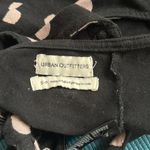 Urban Outfitters Black Polka Dot High Neck Cropped Tie Back Tank Top Small Photo 7