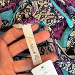 Love In NWT gorgeous purple black turquoise white cold shoulder cover up Photo 6