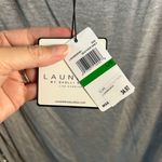 Laundry by Shelli Segal Light Grey Long Sleeve Top | Size Large Photo 2