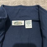 Vintage Collections ETC Womens Snowflake Vest Navy Blue Size Large L Holiday Photo 5