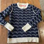 J.Crew Crewneck colorblock merino sweater in jacquard "Yes/No" Photo 11