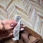 Chico's  Skimmer Sz 3(18) Brown Tencel Lyocell Blend‎ Pleated Crop Pants Plus Size Photo 3