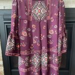 Knox Rose  Women’s top dress Bell sleeves Reddish brown size M Photo 2
