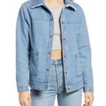 BP 🆕 . Reversible Faux Fur Denim Jacket in Ivory Shearling/Classic Indigo…​​​ Photo 2